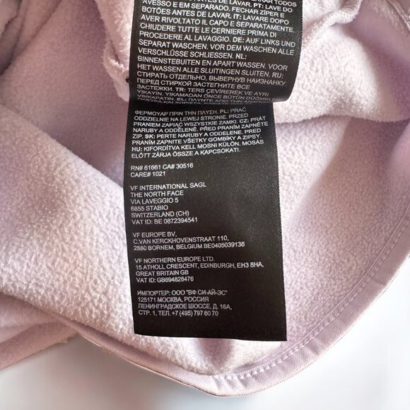 The North Face Women's TKA Glacier Quarter Zip Fleece Sweater in Lavender Fog - Picture 10 of 10